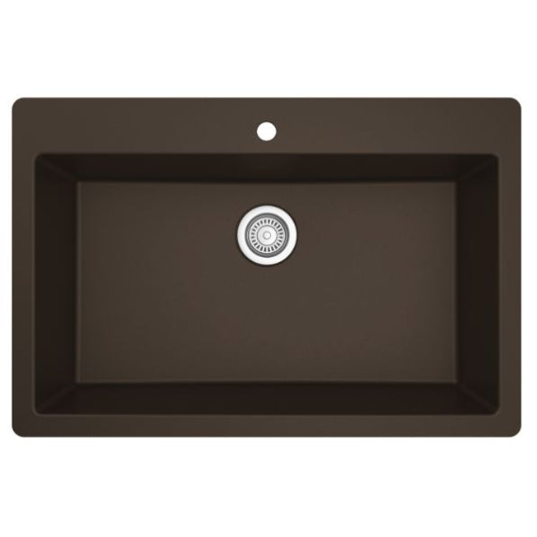 Quartz Composite Brown Kitchen Sink Matte 1