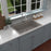 Quartz Composite Concrete Kitchen Sink Matte 4