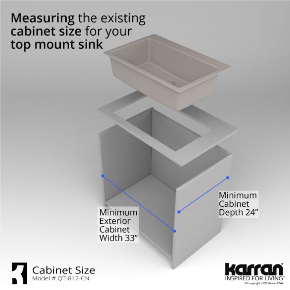 Quartz Composite Concrete Kitchen Sink Matte 9