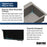 Quartz Composite Concrete Kitchen Sink Matte 9