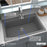 Quartz Composite Grey Kitchen Sink Matte 7