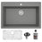 Quartz Composite Grey Kitchen Sink Matte 1