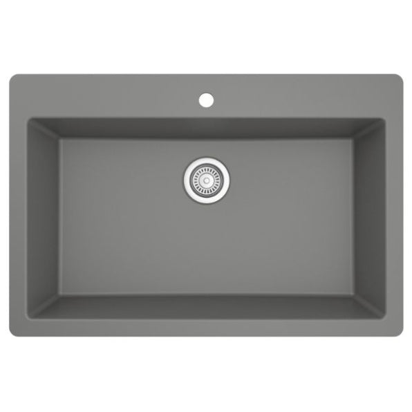 Quartz Composite Grey Kitchen Sink Matte 1