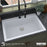 Quartz Composite White Kitchen Sink Matte 6