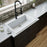 Quartz Composite White Kitchen Sink Matte 5