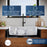 Quartz Composite White Kitchen Sink Matte 8