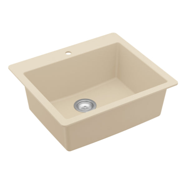 Quartz Composite Bisque Kitchen Sink Matte 2