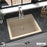 Quartz Composite Bisque Kitchen Sink Matte 5