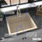 Quartz Composite Bisque Kitchen Sink Matte 6