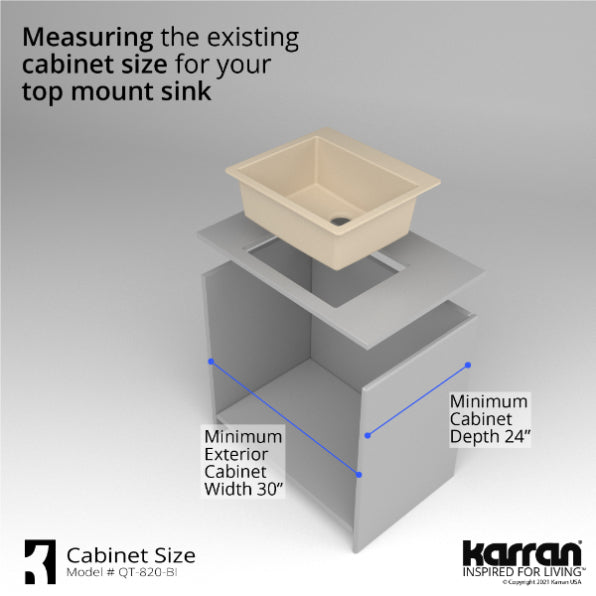 Quartz Composite Bisque Kitchen Sink Matte 9