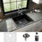 Quartz Composite Black Kitchen Sink Matte 4