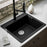 Quartz Composite Black Kitchen Sink Matte 5