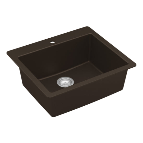 Quartz Composite Brown Kitchen Sink Matte 2