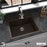 Quartz Composite Brown Kitchen Sink Matte 5