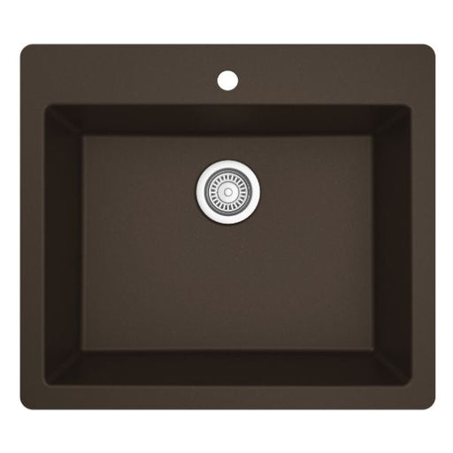Quartz Composite Brown Kitchen Sink Matte 1