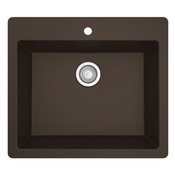 Quartz Composite Brown Kitchen Sink Matte 1