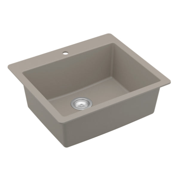 Quartz Composite Concrete Kitchen Sink Matte 2