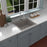 Quartz Composite Concrete Kitchen Sink Matte 4