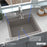 Quartz Composite Concrete Kitchen Sink Matte 6