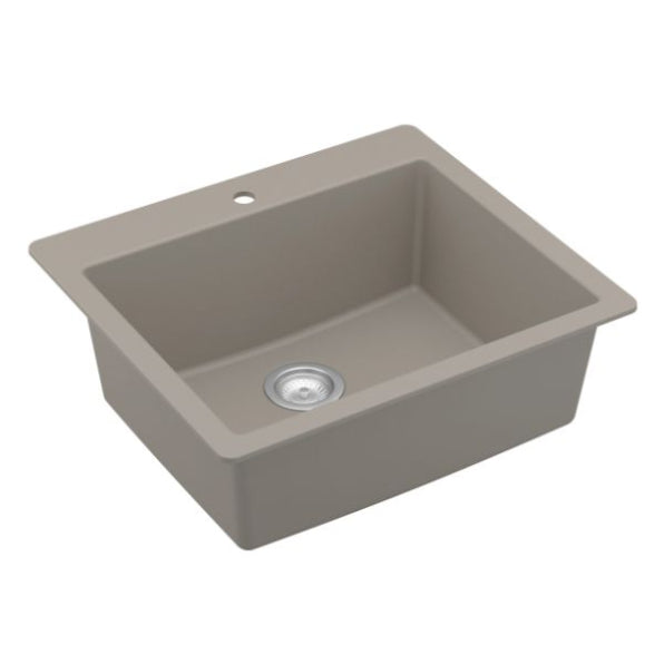 Quartz Composite Concrete Kitchen Sink Matte 2