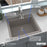Quartz Composite Concrete Kitchen Sink Matte 5