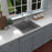 Quartz Composite Grey Kitchen Sink Matte 4