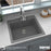 Quartz Composite Grey Kitchen Sink Matte 5