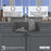 Quartz Composite Grey Kitchen Sink Matte 8