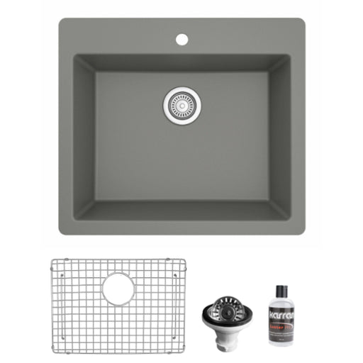 Quartz Composite Grey Kitchen Sink Matte 1