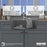 Quartz Composite Grey Kitchen Sink Matte 7