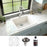Quartz Composite White Kitchen Sink Matte 4