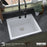 Quartz Composite White Kitchen Sink Matte 6