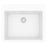 Quartz Composite White Kitchen Sink Matte 1