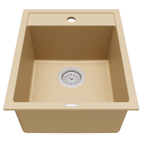 Quartz Composite Bisque Kitchen Sink Matte 1