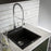 Quartz Composite Black Kitchen Sink Matte 3