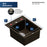 Quartz Composite Brown Kitchen Sink Matte 2