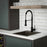 Quartz Composite Brown Kitchen Sink Matte 4