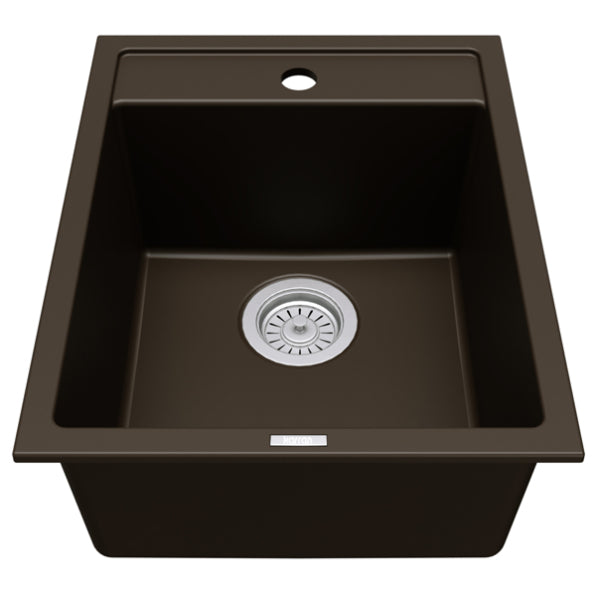 Quartz Composite Brown Kitchen Sink Matte 1