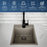 Quartz Composite Concrete Kitchen Sink Matte 6