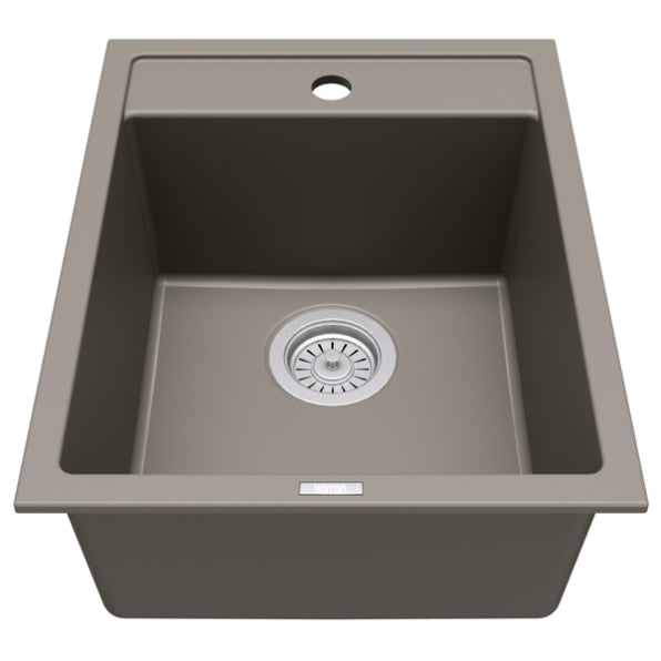 Quartz Composite Concrete Kitchen Sink Matte 1