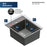 Quartz Composite Grey Kitchen Sink Matte 2