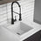 Quartz Composite White Kitchen Sink Matte 3