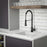 Quartz Composite White Kitchen Sink Matte 4