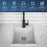 Quartz Composite White Kitchen Sink Matte 6