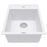 Quartz Composite White Kitchen Sink Matte 1