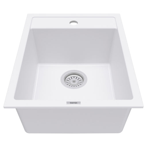 Quartz Composite White Kitchen Sink Matte 1