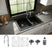 Quartz Composite Black Kitchen Sink Matte 2
