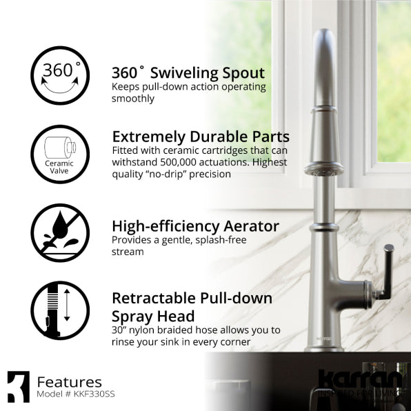 Quartz Composite Black Kitchen Sink Matte 6
