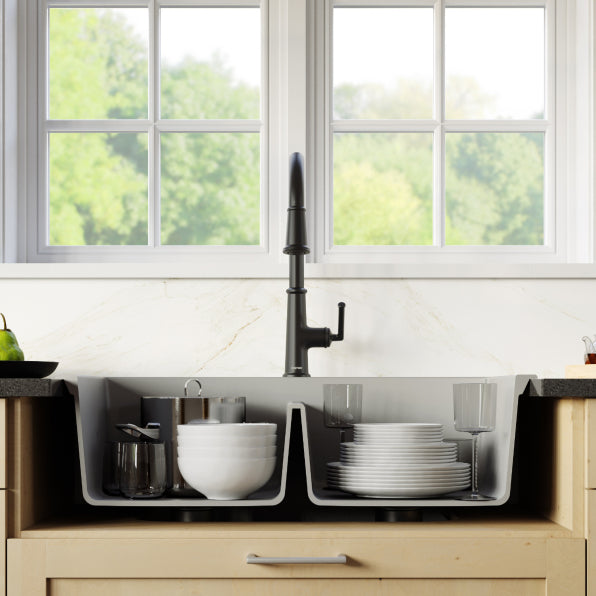 Quartz Composite Grey Kitchen Sink Matte 3