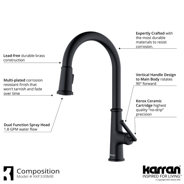 Quartz Composite Grey Kitchen Sink Matte 6